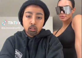 Kim Kardashian Daughter North West Dressed As Kanye In A New Controversial TikTok Video