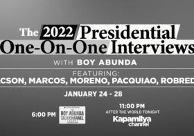 Asia’s King of Talk Boy Abunda goes face-to-face with five of the country’s presidential aspirants